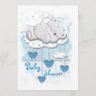 Invitation Mignons garçons baby showers