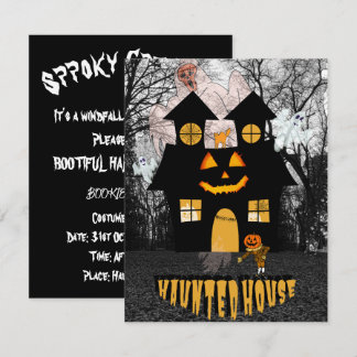 Invitation Mikitiez ambiance halloween vintage citrouille eff
