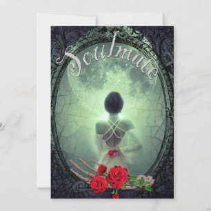 Invitation Mikitiez mariage gothique halloween âme sœur vinta