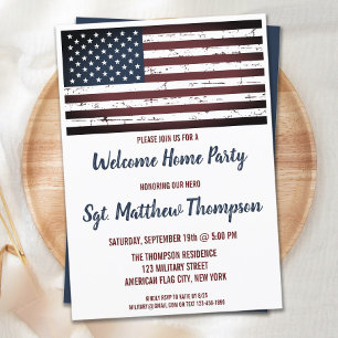 Invitation Militaire Soldat Homecoming