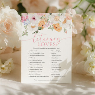 Invitation Millie Literary Loves Game