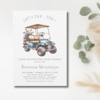 Mini chariot de golf pour une baby shower Par Tee 