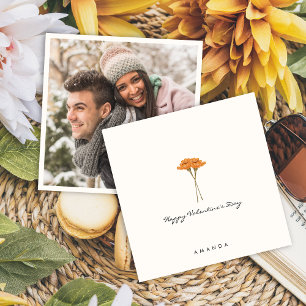 Invitation Mini floral mignonne petit ami Valentine's card