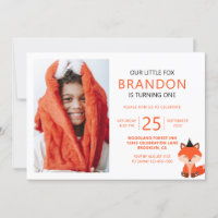 Mini mignon Petit Fox Zigzag photo Anniversaire