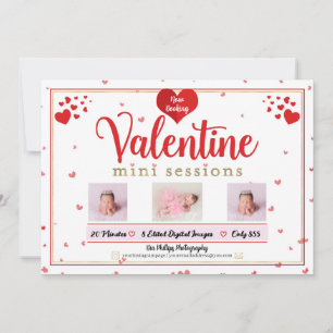 Invitation Mini séances photo de la Saint-Valentin Photograph