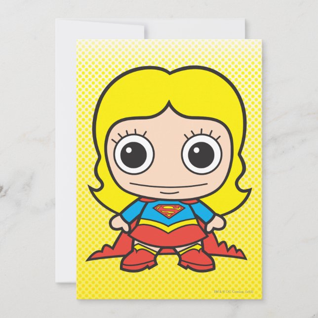 Invitation Mini Supergirl (Devant)