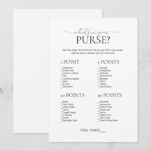 Invitation Minimal ce qu'il y a dans votre jeu de Fête des ma