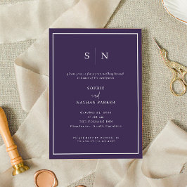 Invitation Minimal et chic | Élégant Brunch Post-Mariage