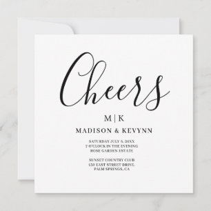 Invitation Minimal et chic MARIAGE