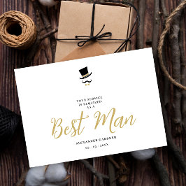 Invitation Minimal Exquisite Gorgeous Script Best Man 