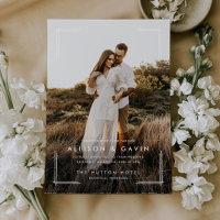 Minimal simple moderne type deux Mariage photo