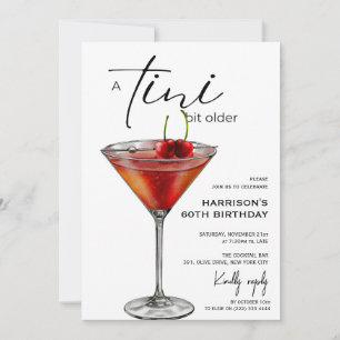 Invitation Minimal 'tini un peu plus vieux ! Cocktail fête d'