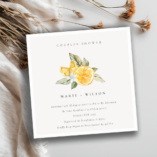 Invitation minimale pour un shower de couple au ci