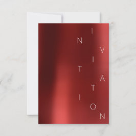 Invitation Minimalisme Fashion Event Glam Red Wine Rubin