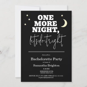 Invitation minimaliste à la fête de bachelorette