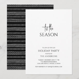 Invitation Minimaliste C'Est La Saison Fête Noël