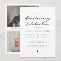 Minimaliste cœur d'amour anniversaire