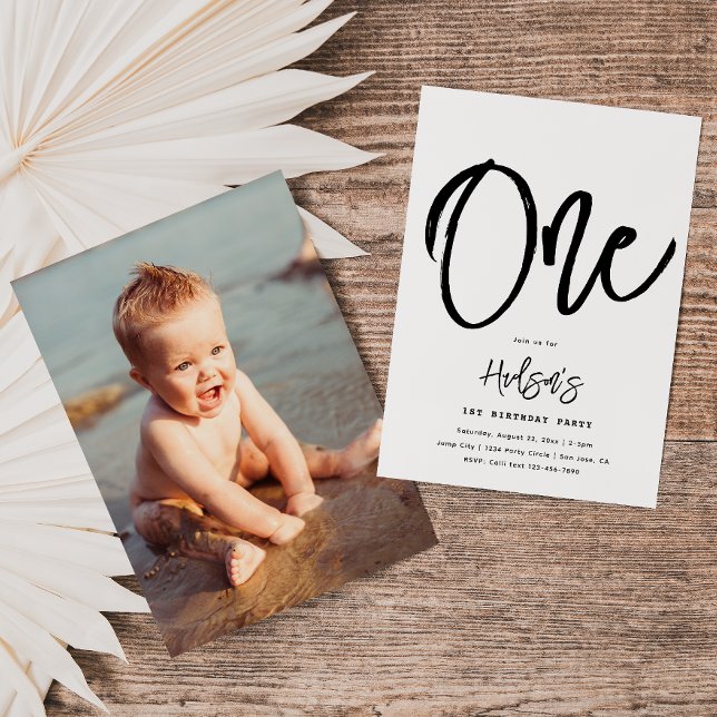 Invitation minimaliste d'anniversaire | Anniversai (Créateur téléchargé)