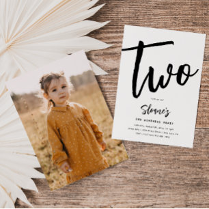 Invitation minimaliste d'anniversaire   Anniversai