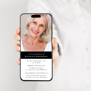 Invitation minimaliste de photos contemporaines