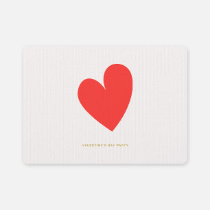 Invitation Minimaliste du coeur de la Saint-Valentin