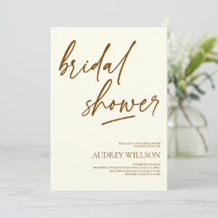 Invitation Minimaliste et Neutre pour une Baby Sho