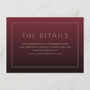 Invitation minimaliste marron élégante