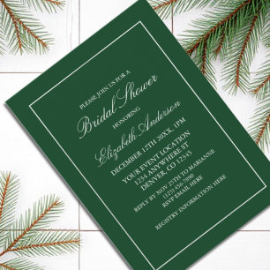 Invitation minimaliste minimaliste classique à la