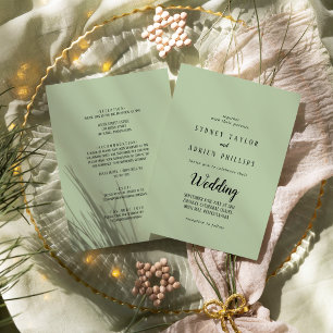 Invitation Minimaliste simple Mariage avant et arrière