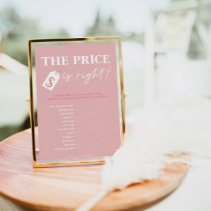 Invitation Minimaliste Un Baby shower Fille Douce Prix Est Ju