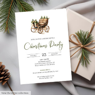 Invitation Minimaliste Vintage Neutre Terreux Cosy Fêtes  