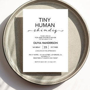 Invitation Minuscule Baby shower de shindig humain ivoire min