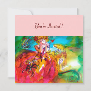 INVITATION MIRANDOLINA FÊTE MASQUÉE DU MARDI GRAS