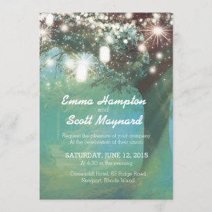 Invitation Miroite la lumière romantique magique d'étoile