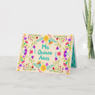 Invitation Mis Quince Anos Champagne Quinceanera Mexicaine