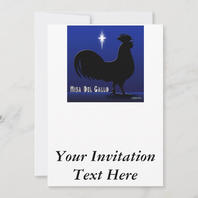 Invitation Misa Del Gallo (Devant)