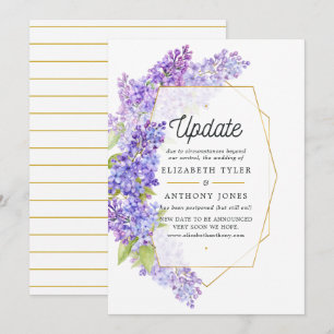 Invitation Mise à jour du Mariage de l'Herbarium géométrique 