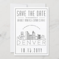 Mise en page de mariage à Denver avec silhouette s
