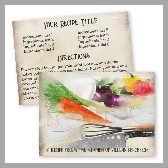 Invitation Mise en place préparation alimentaire cuisine dîne (Créateur téléchargé)