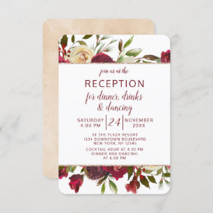 Invitation Mistletoe Manor Hiver Fluale Réception de mariage