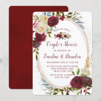 Mistletoe Manor Oval Frame Couple Wedding shower