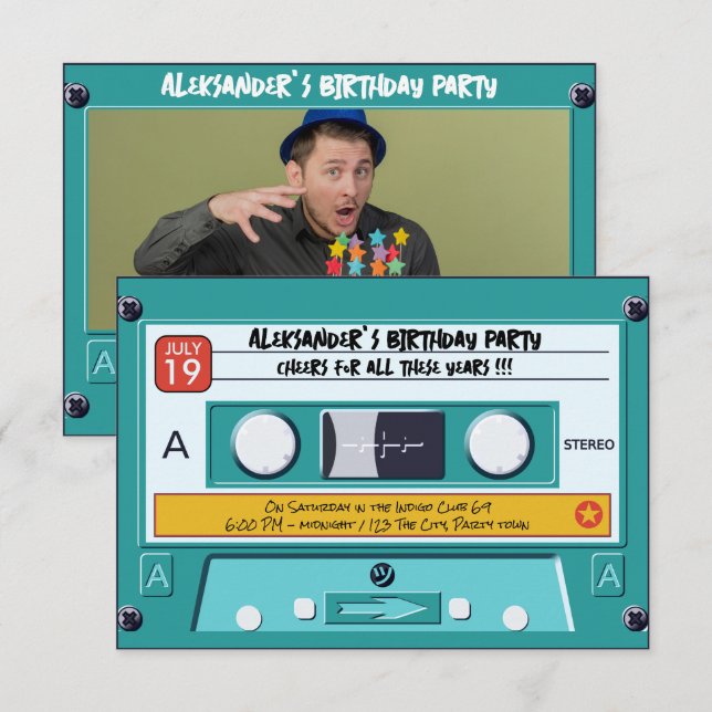 Invitation Mixtape '86 (Devant / Derrière)