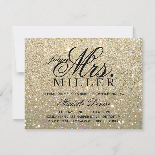 Invitation - Mme Bridal Shower2 de parties (Devant)