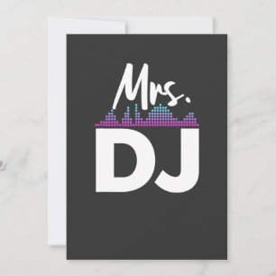 Invitation Mme Dj Femme Disc Jockey