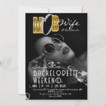 Mob Wife & Cocktails Black Bach Bachelorette Party
