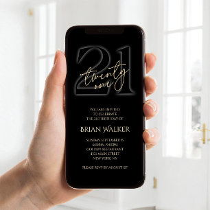 Invitation Mobile pour les 21 ans de Digital Black