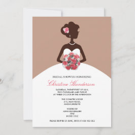 Invitation Mocha nuptiale moderne