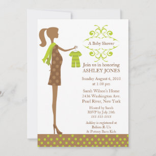 Invitation Mod Mom Boy/Girl Baby shower
