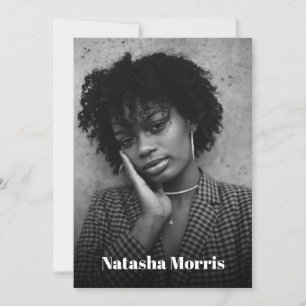 Invitation Modèle Actor Dancer 4 Photo Comp