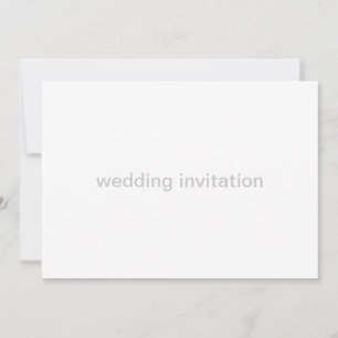 Invitation modèle blanc cala lily